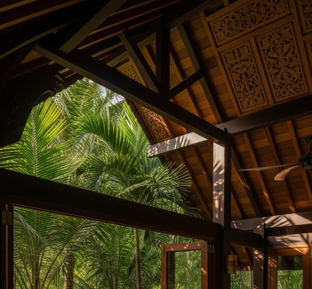 plafon kayu untuk hunian tropis